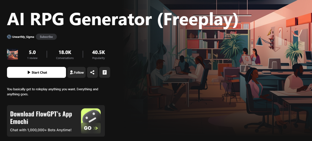 AI RPG Generator Freeplay插图