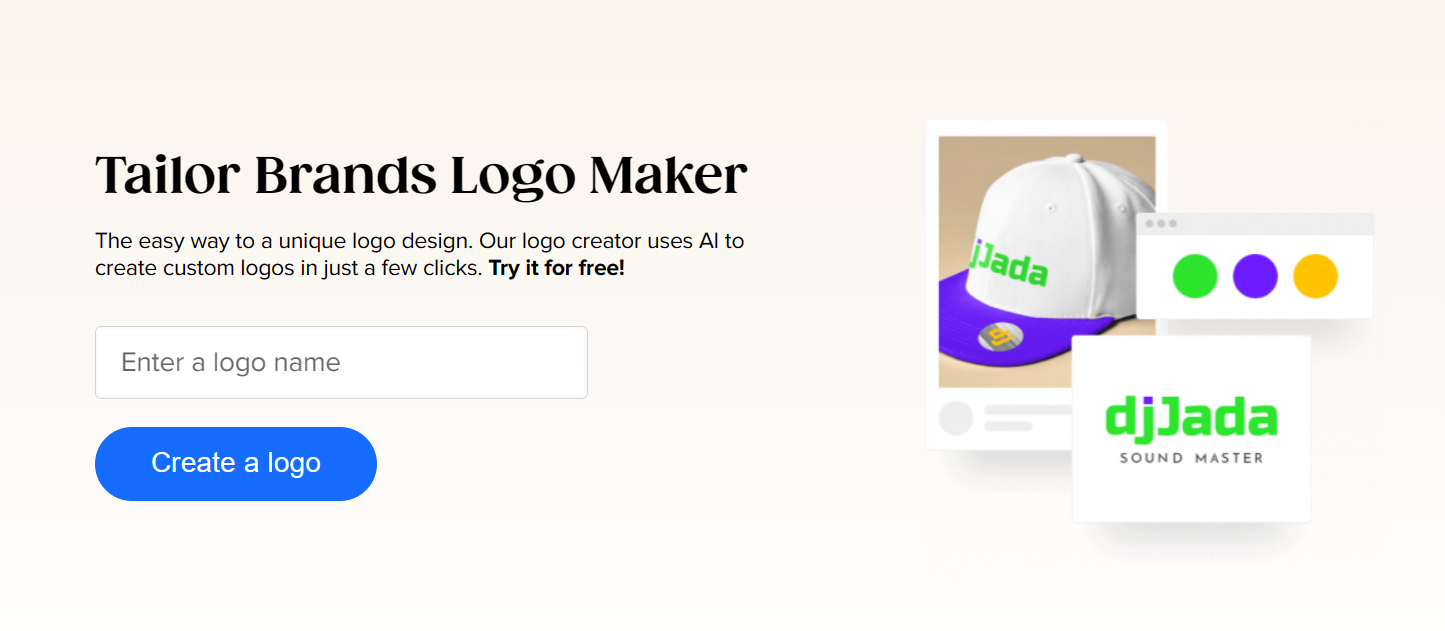 Tailor Brands Logo Maker插图