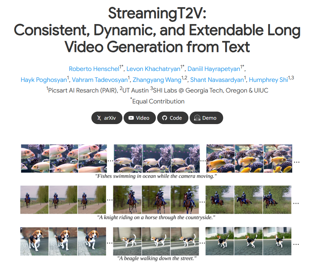 StreamingT2V插图